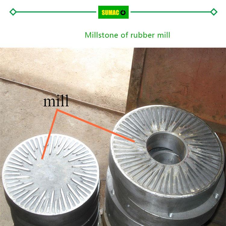 Millstone of rubber mill