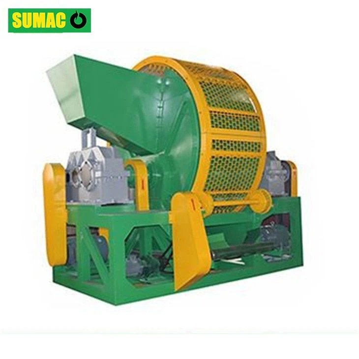 Dubbele assen recycling truck banden shredder